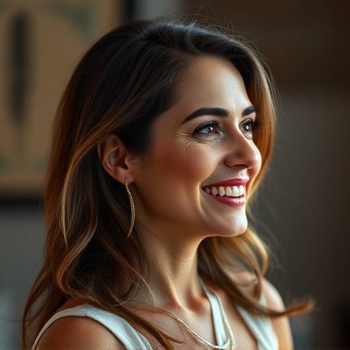 Foto de perfil de Maria Rodrigues, com um sorriso acolhedor.